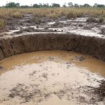 Poço de água contaminado em área rural do Rio Grande do Sul após enchentes de 2024.