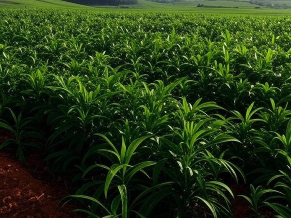 Plantação de soja no Brasil representando plano de banir agrotóxicos ultraperigosos com alternativas viáveis.