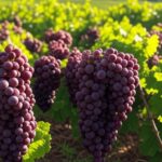 Vinhedos de uva na Serra Gaúcha, RS, ilustrando safra recorde de mais de 900 mil toneladas em 2024.