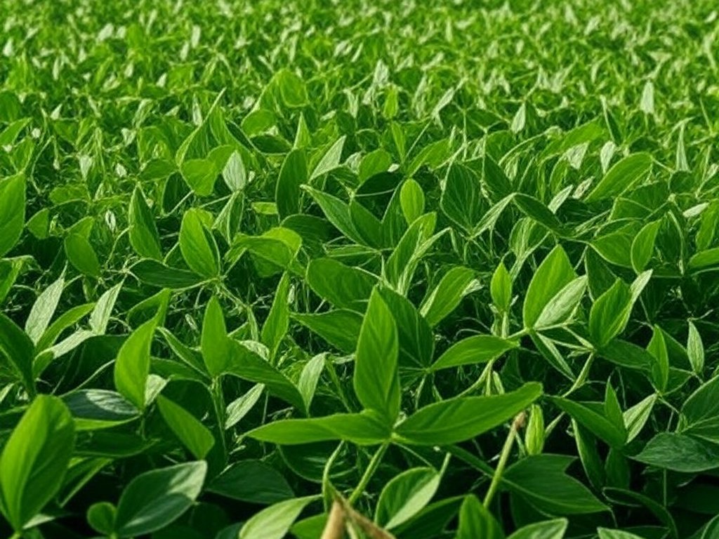 Campos de soja no Brasil, destacando safra recorde de 2024 priorizada por importações chinesas.