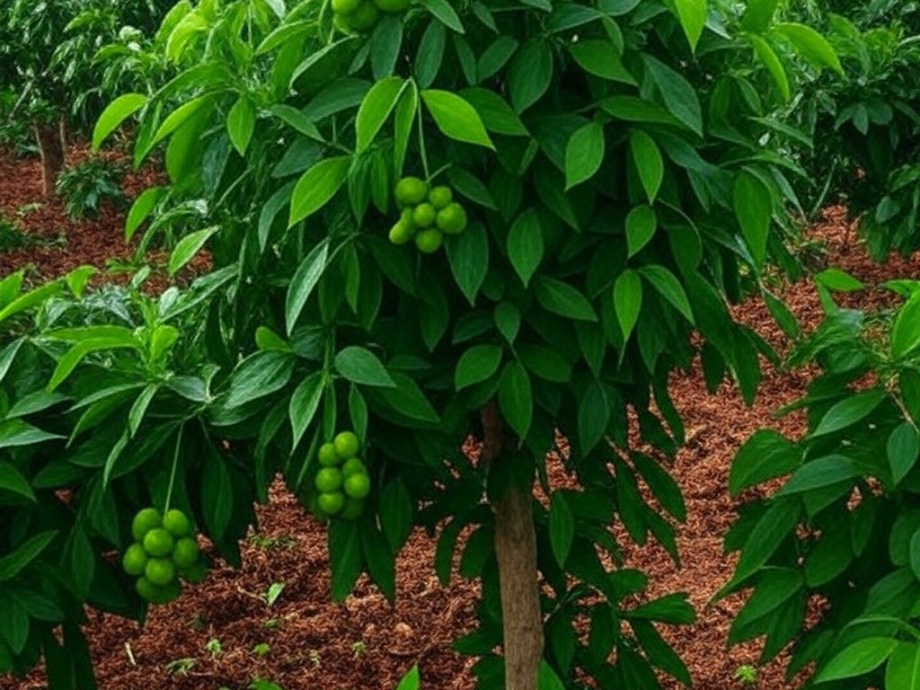 Plantação de pimenta-do-reino no Brasil, ilustrando tecnologia da Embrapa para redução de agrotóxicos em 70%.