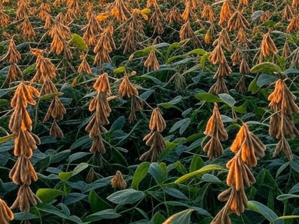 Campos de soja e milho no Brasil, simbolizando recorde de exportações do agronegócio de US$ 169,2 bilhões em 2025.