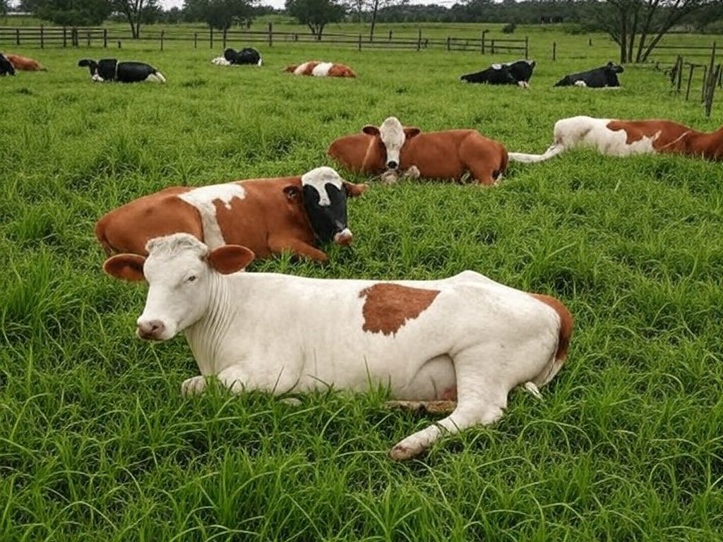 Fazenda no RS com vacas leiteiras mortas por suspeita de intoxicação em Novo Xingu.