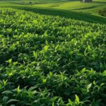 Campos de soja no Brasil simbolizando acordo Mercosul-UE e exportações agrícolas para Europa.