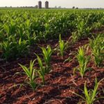 Campo agrícola no Brasil com sementes para plantio, representando aprovação de PL sobre uso de sementes protegidas por produtores rurais.