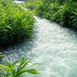 Paisagem sustentável na Mata Atlântica brasileira, representando norma de sustentabilidade do Programa Selo Verde Brasil.