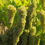 Vinhedo na Serra Gaúcha com parreiras de uvas BRS Melodia e Bibiana, impulsionando viticultura brasileira pela Embrapa.