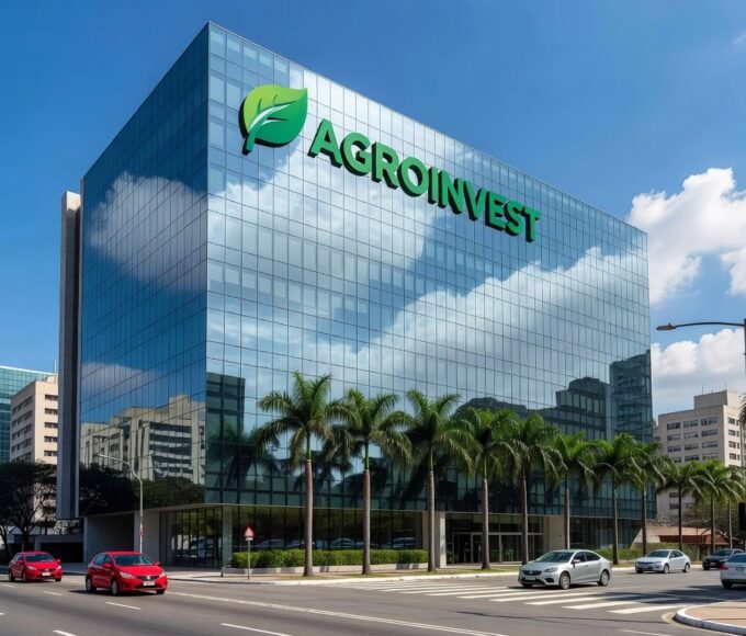 Edifício corporativo em São Paulo representando anúncio de deslistagem de ações da Lavoro na Nasdaq.