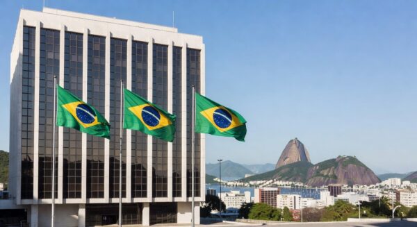 Prédio do IBGE no Rio de Janeiro representando divulgação de rendimento per capita nacional.