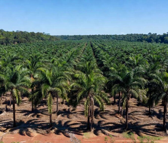 Plantação de dendezeiros no Pará, ilustrando venda de operações da Agropalma pela Alfa Participações ao Grupo Daabon.