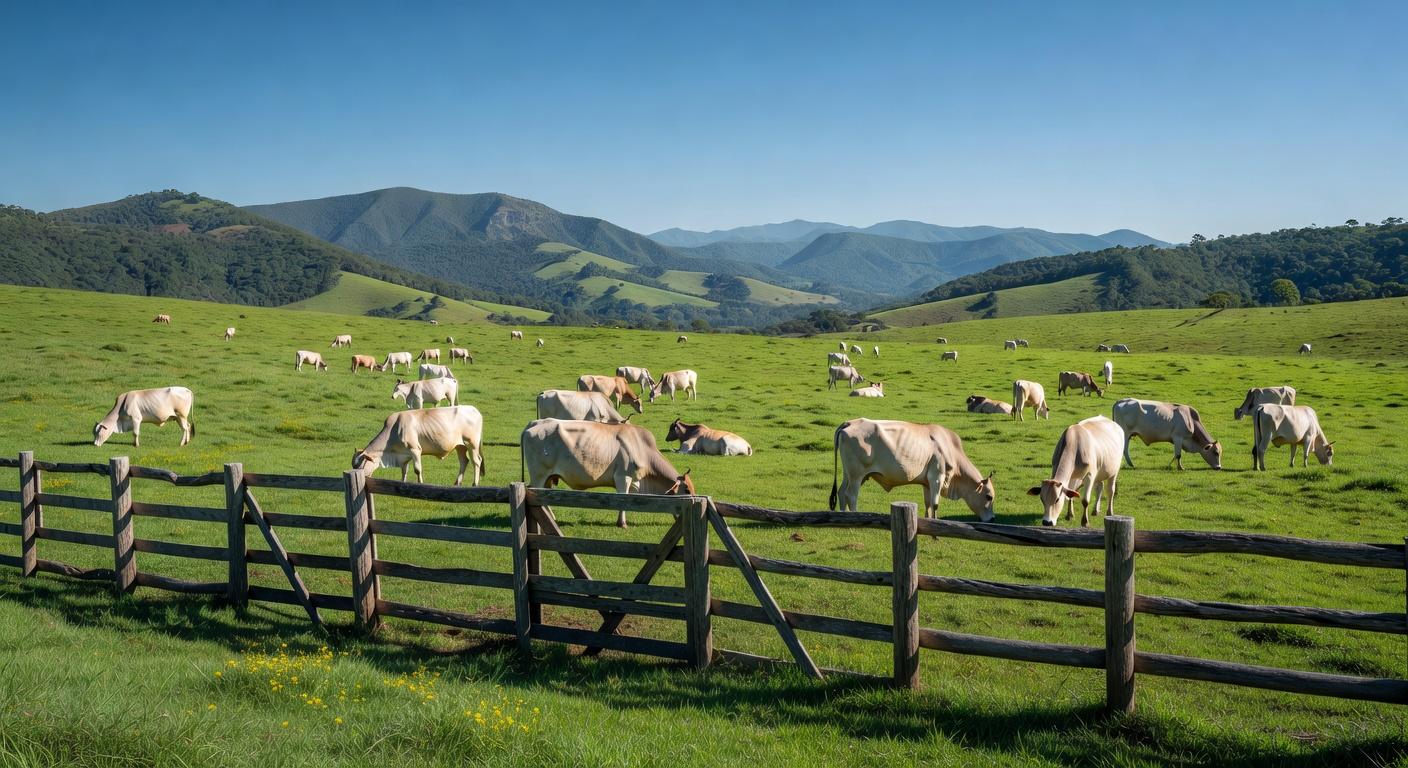 Fazenda leiteira em Minas Gerais com vacas Canchim para cruzamentos leiteiros, lançamento do selo Canchim On Dairy pela ABCCAN.