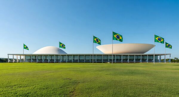 Congresso Nacional em Brasília, simbolizando comissão parlamentar de inquérito sobre eventos políticos.