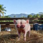 Porco nasce com ‘duas faces’ em propriedade rural no Espírito Santo; caso é raro — Foto: Arquivo pessoal